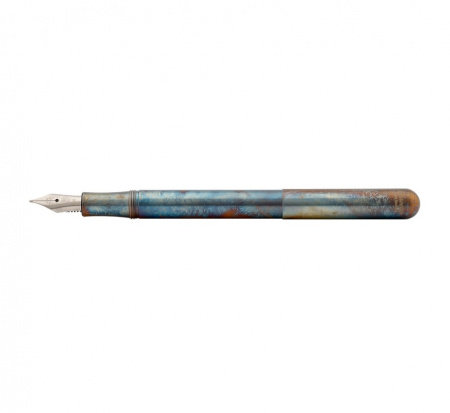Ручка перьевая "LILIPUT Fireblue" F 0.7мм цвет корпуса перекаленный металл